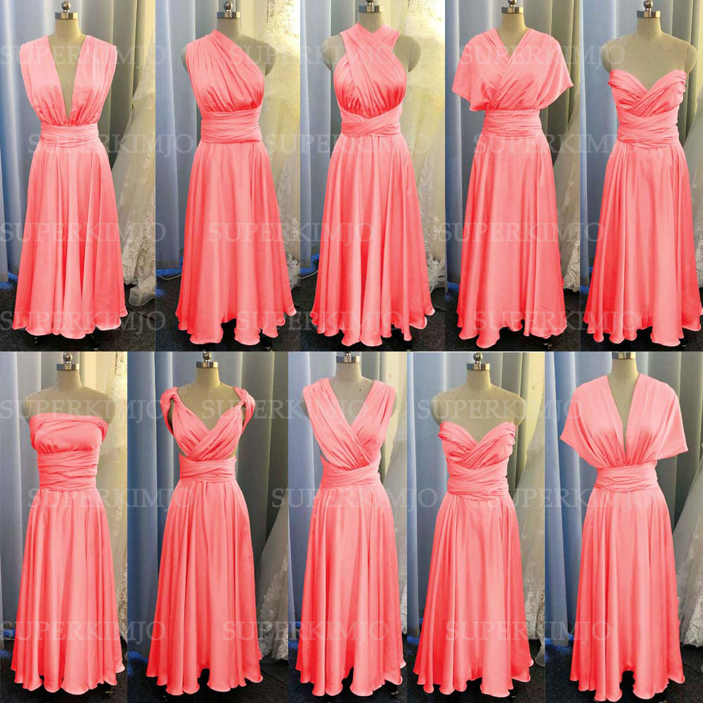 coral dress for wedding